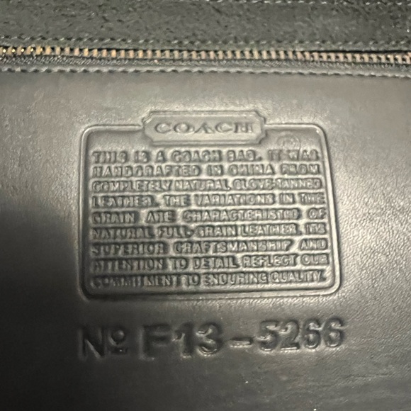coach leather brief case - Picture 4 of 8